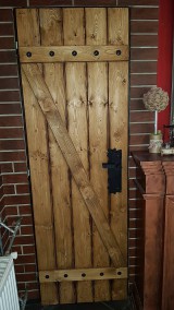 Nábytok - Rustikalne stodolove dvere - 10066091_