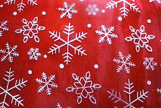 Textil - Vianočná organza (10 cm) - 10069209_