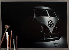 Obrazy - VW Transporter T1 (namaľované!!) - 10074878_