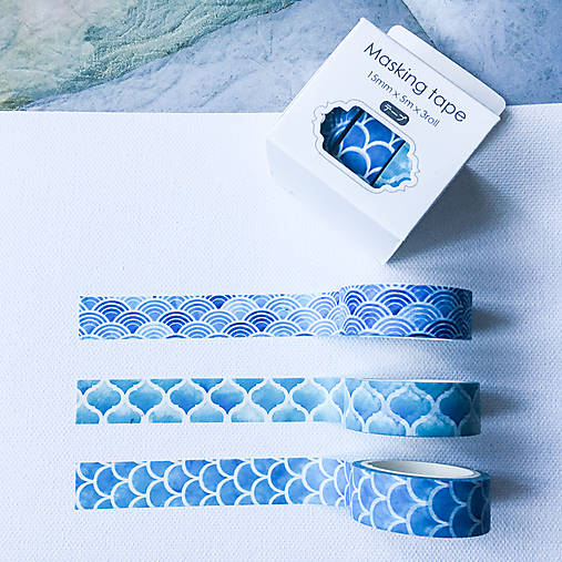 dekoračná papierová páska Morská sada