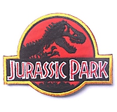 Galantéria - Nažehľovačka Jurassic Park červená (NZ350) - 10074084_