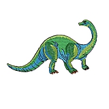 Galantéria - Nažehľovačka Dinosaurus veľký 17 x 9,5cm (NZ47) - 10074239_