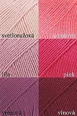 Detské doplnky - Detský pletený šál - ružový - 10079419_