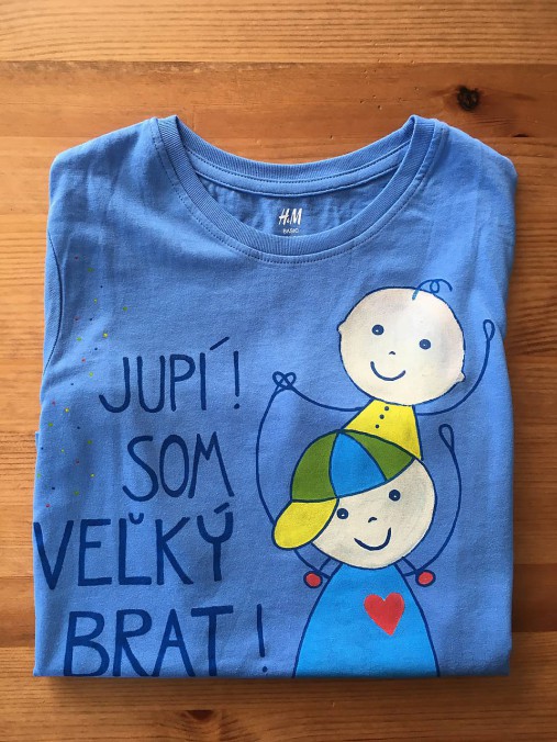 Súrodenecké duo tričiek pre veľkého brata a malého súrodenca 