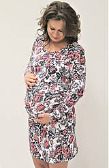Oblečenie na dojčenie - 3v1 dojčiace TEPLÉ šaty, dlhy rukáv, veľ. XS - M - 10085512_