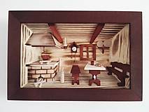 Obrazy - Obraz drevený 3D "Kuchynka" stredná - 10086474_