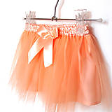 Detské oblečenie - Dětská tylová sukně pleťové barvy - 10086848_