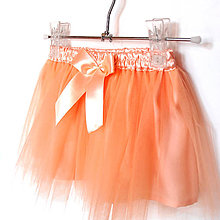 Detské oblečenie - Dětská tylová sukně pleťové barvy - 10086848_
