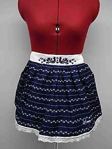 Sukne - 013 - Dievčenská modrotlačová sukňa 116 - 10089884_