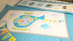 Detský textil - sloník v oblakoch - 10088593_
