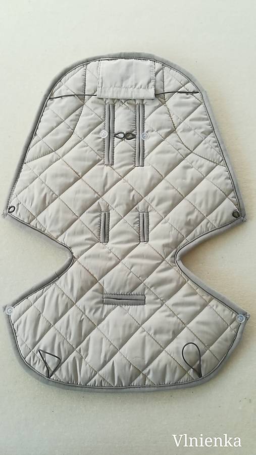 Detský textil - Podložka / poťah do kočíka STOKKE  Summer and Winter 100% ovčie rúno MERINO ELEGANT Sand - 10094079_