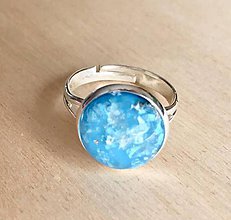 Prstene - Trblietavá modrá - 10090028_