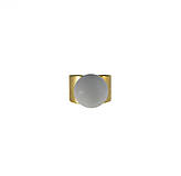 Prstene - betónový prsteň BRASS (mosadz) - 10094327_