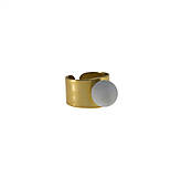Prstene - betónový prsteň BRASS (mosadz) - 10094338_