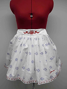 Sukne - 014 - Dievčenská modrotlačová sukňa 128 - 10091942_