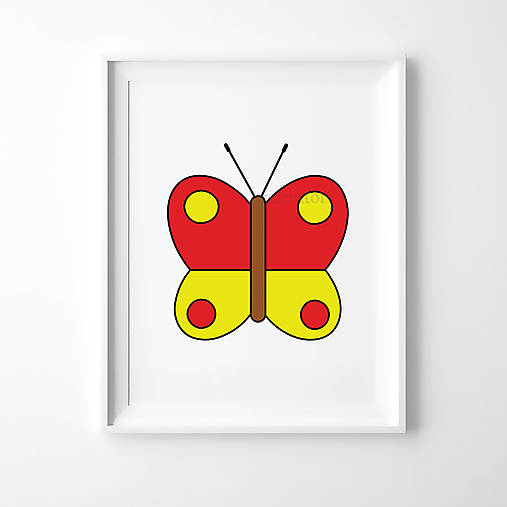 Minimalistické grafiky (motýlik)