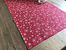 Úžitkový textil - Vianočné štóly červeno - zelený vzor  140 x 40 cm  (40 x140 cm bordovo červená  - Bordová) - 10101123_