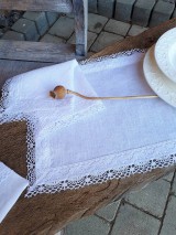 Úžitkový textil - Ľanové prestieranie Linen Ecstasy White - 10102498_