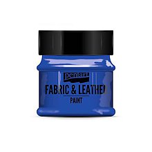 Farby-laky - Farba na textil a kožu, 50 ml, Pentart (modrá) - 10105745_