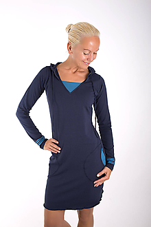 Šaty - YOU ARE THE CAPTAIN... dark blue dress - 10108073_