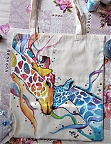 Nákupné tašky - Taška so žirafami - 10111115_