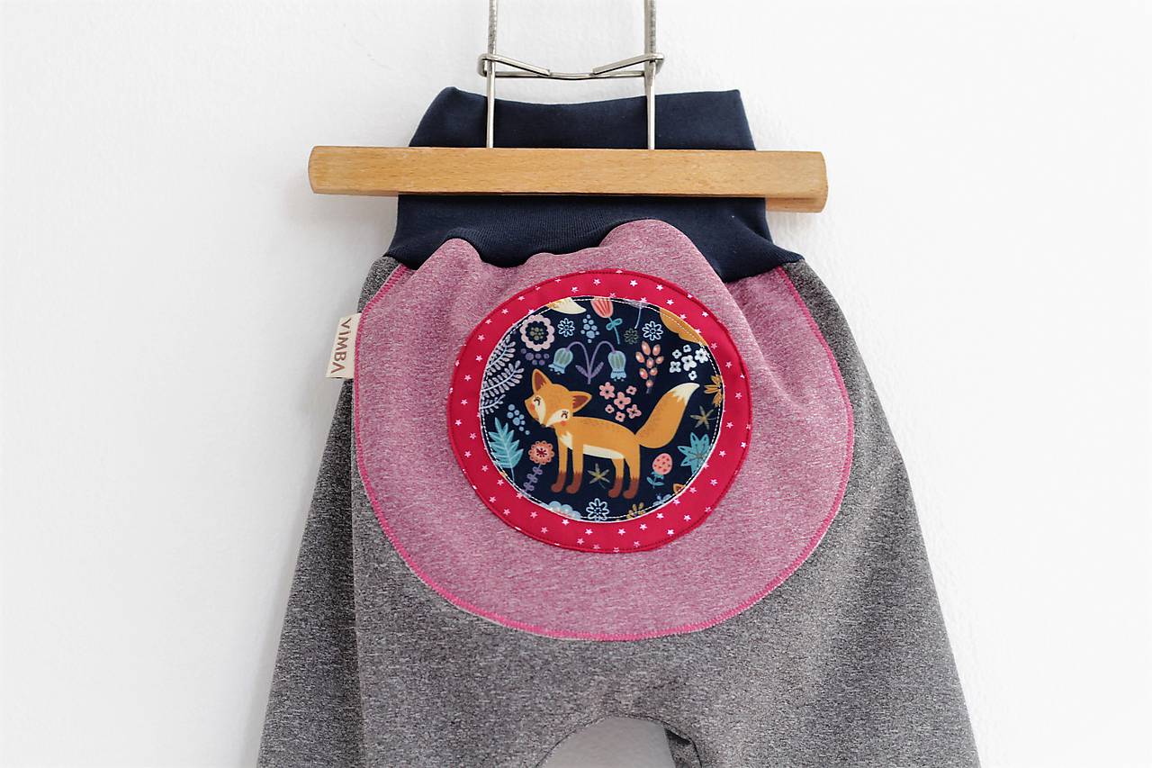 Softshellky "líštička na lúke"  (98 (2-3 r.) dl: 60cm)