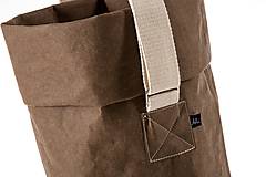 Veľké tašky - snapPaP, Kabelka MARIE čokoláda, nastaviteľný popruh - 10114011_