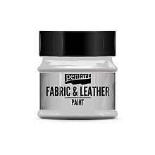 Farby-laky - Farba na textil a kožu, 50 ml, Pentart (sivá) - 10116651_