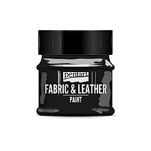 Farby-laky - Farba na textil a kožu, 50 ml, Pentart (čierna) - 10116661_