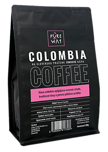 Potraviny - Zrnková Colombia káva Pure Way, 200 g - 10114512_
