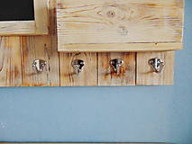 Nábytok - Vešiak na kľúče s odkazovačom (Modrá) - 10116141_