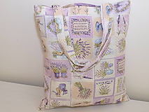 Nákupné tašky - ...levandulový patchwork... - 10114305_