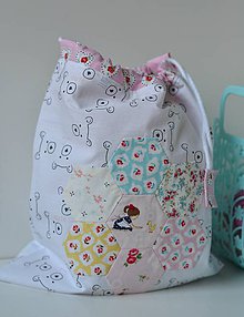 Detské tašky - vrecko s dievčatkom - 10119976_