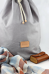Pánske tašky - Veľký pánsky štýlový batoh z nepremokavého 100% ľanu "Casual" - 10119946_