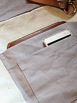 Pánske tašky - Veľký pánsky štýlový batoh z nepremokavého 100% ľanu "Casual" - 10119951_