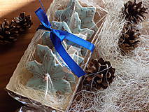 Dekorácie - dekoratívne medovníky....modré,balíček - 10126262_