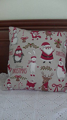 Úžitkový textil - Vianočný vankúš - 10127946_