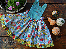 Detské oblečenie - sukňa zásterková (4 roky - Pestrofarebná) - 10129558_