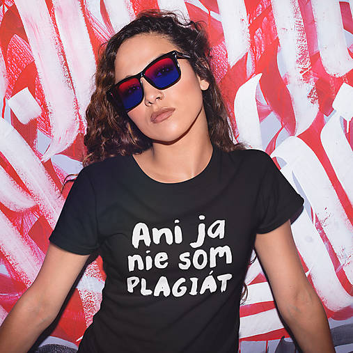 Topy, tričká, tielka - Ani ja nie som plagiát - 10128665_