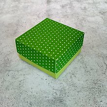 Úložné priestory & Organizácia - Krabička bodkovaná zelená (Zelená svetlejšia) - 10129816_