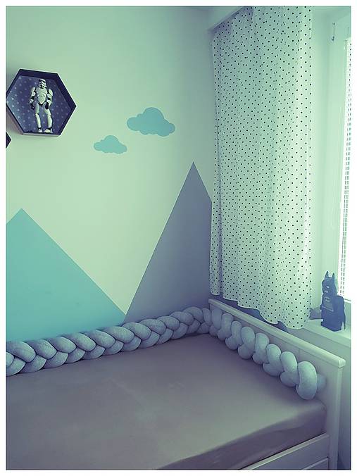 Detský textil - Zapletanec Svetlošedák, dĺžka 50-500cm - 10129747_