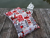Úžitkový textil - Vianočné obliečky na vankuše  (Merry Christmas) - 10133638_