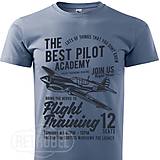 Pánske oblečenie - Pánske tričko Pilot Academy modré - 10139565_