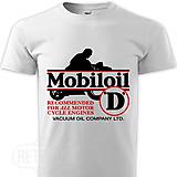 Pánske oblečenie - Pánske tričko Mobiloil motoroil - 10139790_