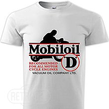 Pánske oblečenie - Pánske tričko Mobiloil motoroil - 10139790_