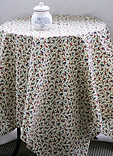 Úžitkový textil - Obrus. Starosvetský kvietočkový ako od starkej. - 10141260_