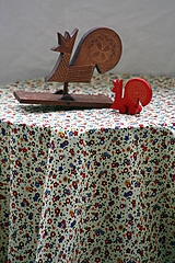 Úžitkový textil - Obrus. Starosvetský kvietočkový ako od starkej. - 10141262_