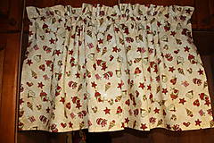 Úžitkový textil - krátka vianočná záclonka - 10145198_