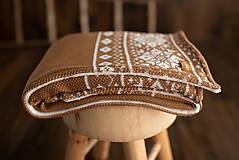 Detský textil - Detská deka,"Nórsky vzor", OEKO-TEX® - Hnedo-Smotanová - 10145573_