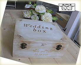 Úložné priestory & Organizácia - Darček novomanželom "Wedding box" - 10147743_